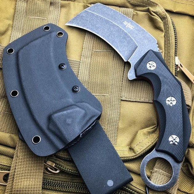 Tactical Combat Karambit Knife Claw Knife Fixed Blade Knife W/sheath