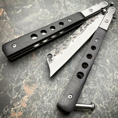 Cleaversong Butterfly Knife Limited Edition Black - BLADE ADDICT
