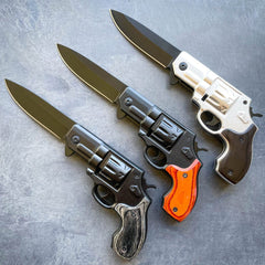 Revolver Spring Assisted Pocket Knife - BLADE ADDICT