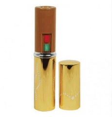 300 Million Volt Lipstick Stun Gun w/ LED Rechargeable Flashlight NEW Gold - BLADE ADDICT