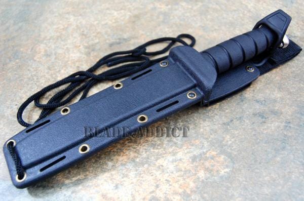 12" Marine Tactical Military Combat Fixed Blade Knife - BLADE ADDICT