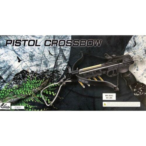 NEW 80 LB ARCHERY HUNTING Gun BLACK PISTOL CROSSBOW W/ ARROWS BOLTS XBOW - BLADE ADDICT