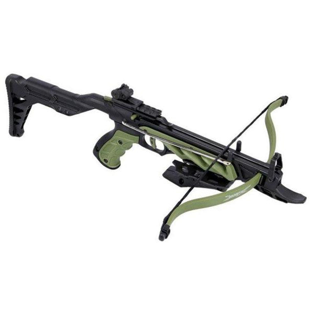 80LBS Green Alligator Recurve Pistol Crossbow 185 FPS