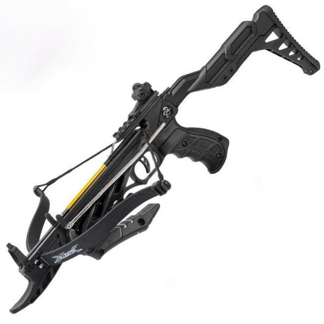 80LBS Black Alligator Recurve Pistol Crossbow 185 fps