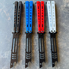 SHARK BOTTLE OPENER TRAINER BUTTERFLY KNIFE