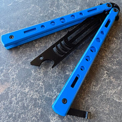 SHARK BOTTLE OPENER TRAINER BUTTERFLY KNIFE