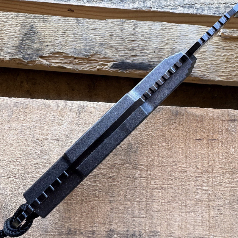 12" Black TACTICAL FIXED BLADE KNIFE