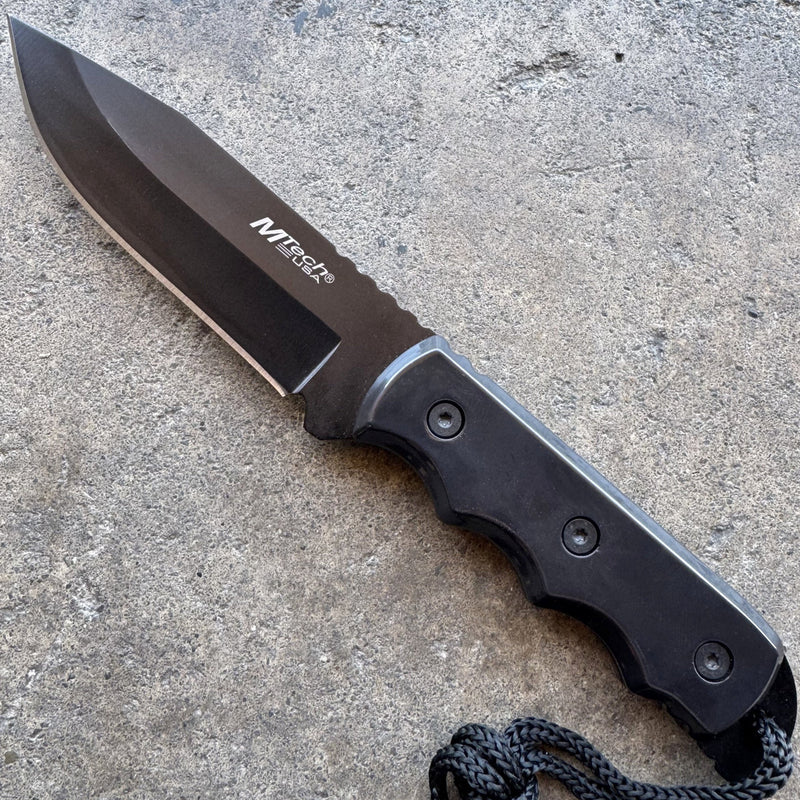 8" Short Survival Full Tang Fixed Blade w/ Sheath
