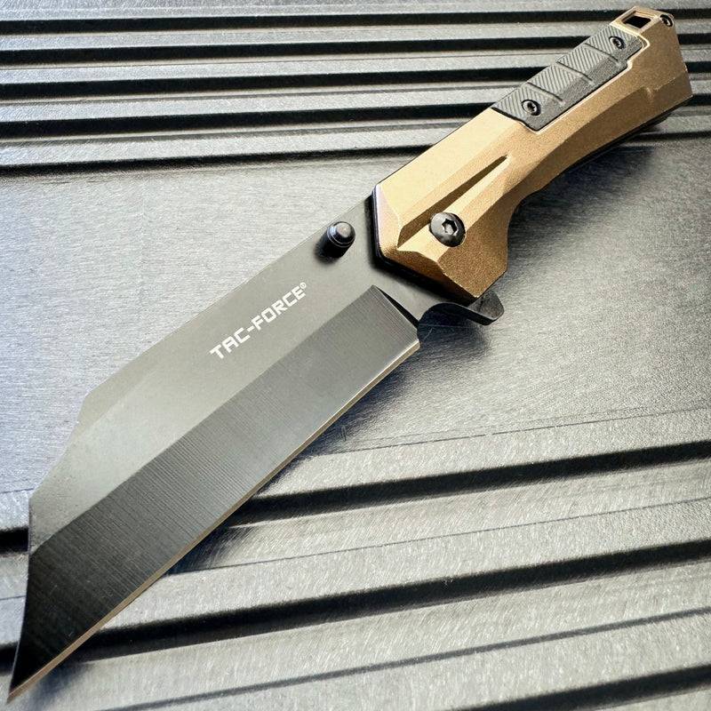 8" Tac Force Cleaver Spring Assisted Pocket Knife