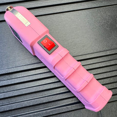 Tactical Pink Stun Gun High MV Rechargeable LED POLICE Stun Gun