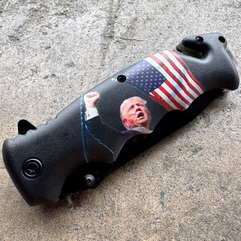 TRUMP 2024 – "MAGA" Spring Assisted Pocket Knife