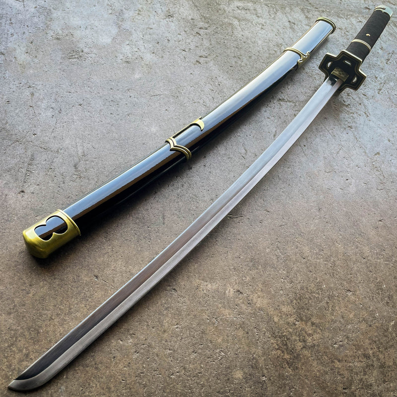 41" RORONAO ZORO METAL YUBASHIRI ONE PIECE RYO WAZAMONO SWORD KATANA