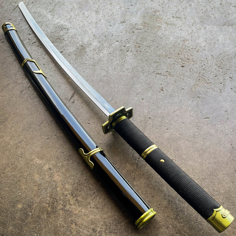 41" RORONAO ZORO METAL YUBASHIRI ONE PIECE RYO WAZAMONO SWORD KATANA