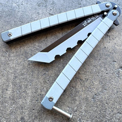 Anime Tanto Blade Balisong Butterfly Knife Trainer - Dull Blade