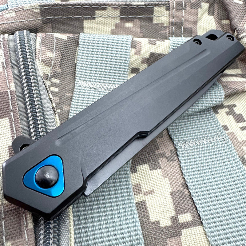 8" Black Folding Pocket Knife