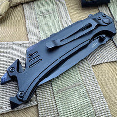 S-TEC Linerlock A/O Black Aluminum Folding Stainless Pocket Knife