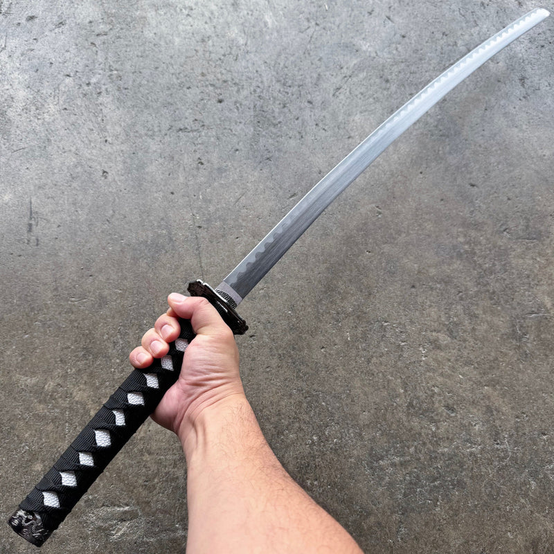 Red Japanese Samurai Sword KATANA High Ninja Blade Dragon Tang Machete