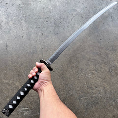 Red Japanese Samurai Sword KATANA High Ninja Blade Dragon Tang Machete