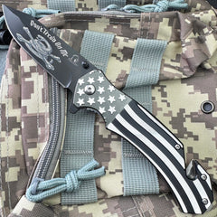 USA American Flag Patriotic Dont Tread On Me Pocket Knife