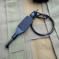 Tactical Flat Knurled Swivel Universal HandCuff Key