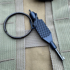 Tactical Flat Knurled Swivel Universal HandCuff Key