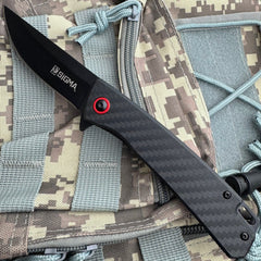 Pocket Knife – 3mm Bearing Steel Blade, Carbon Fiber Handle