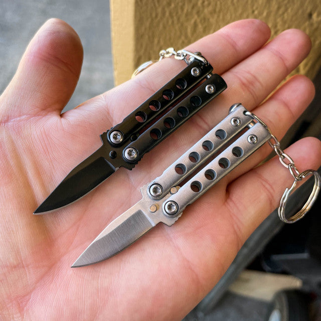 Quicky Keychain Butterfly Knife Mini Novelty Balisong | BLADE ADDICT