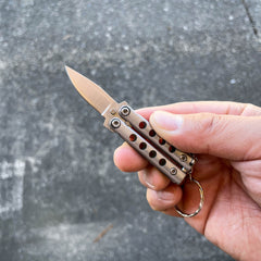 Quicky Keychain Butterfly Knife Mini Novelty Balisong