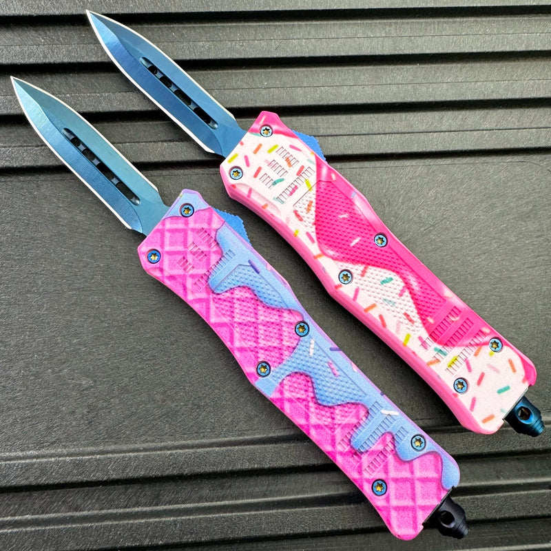6.75" Sprinkle Waffle OTF Pocket Knife