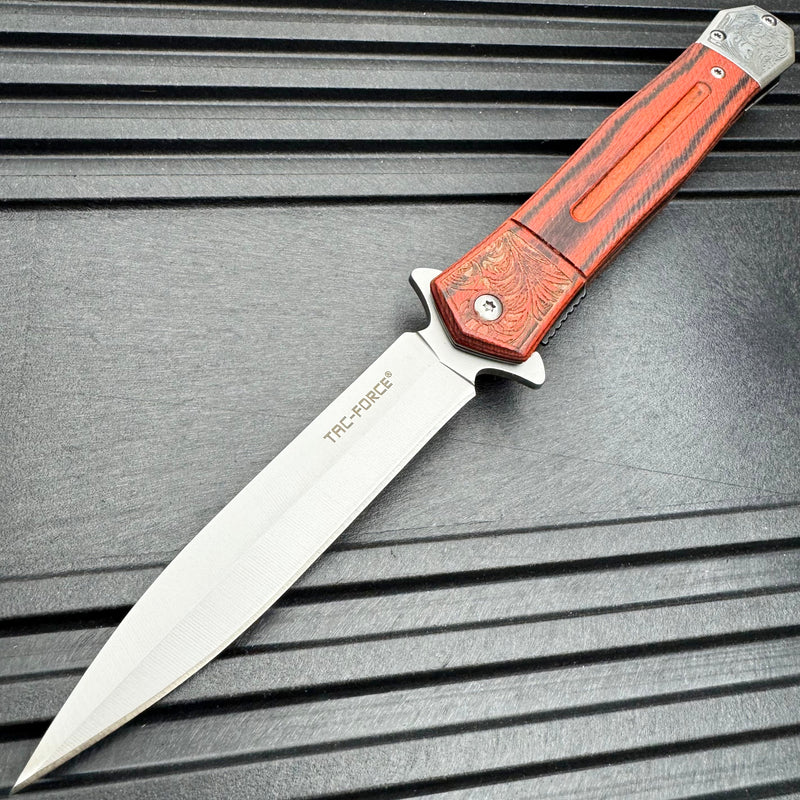9.10" Spear Point Spring Assisted Pocket Knife