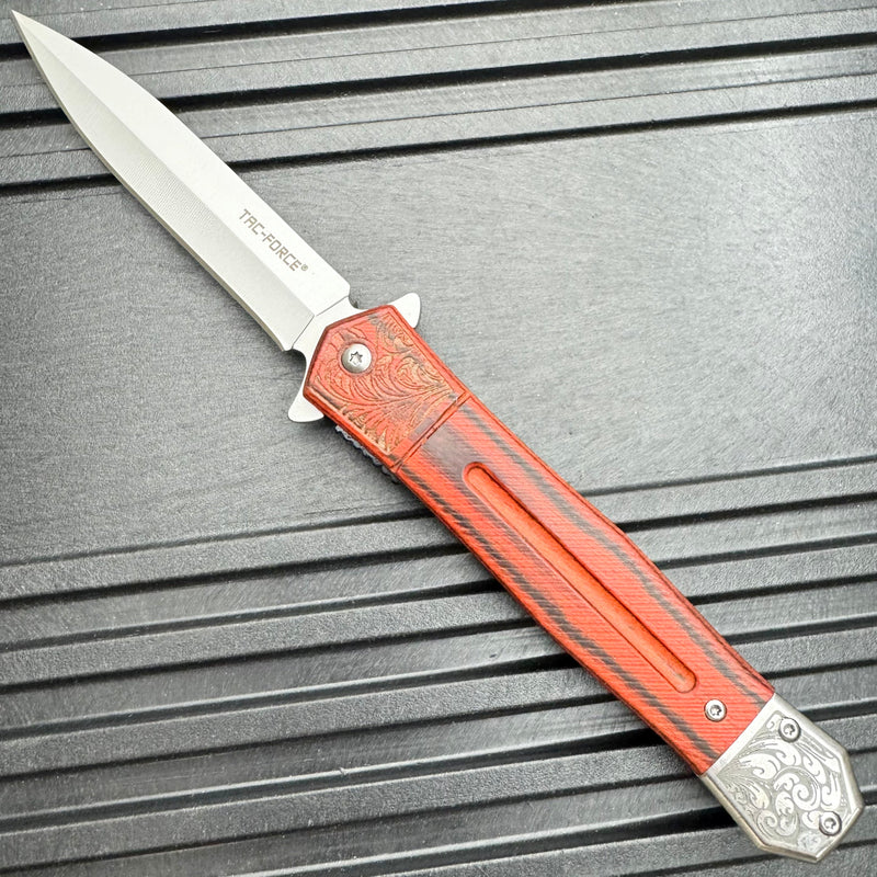 9.10" Spear Point Spring Assisted Pocket Knife