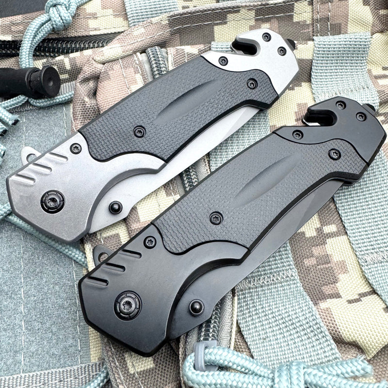 8.75" Heavy Duty Rescue Spring Assisted Pocket Knife