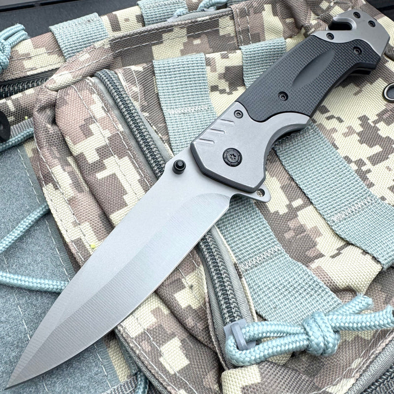 8.75" Heavy Duty Rescue Spring Assisted Pocket Knife