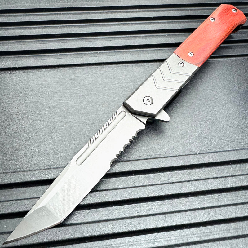 9" Military  G10 Spring Assisted Pocket Knife