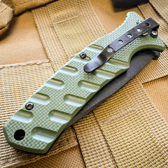 Atom Automatic Switchblade Knife Green