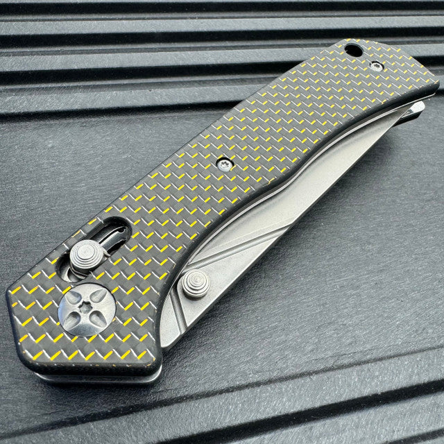 8.5" Carbon Fiber Handle Axis Folding Knife