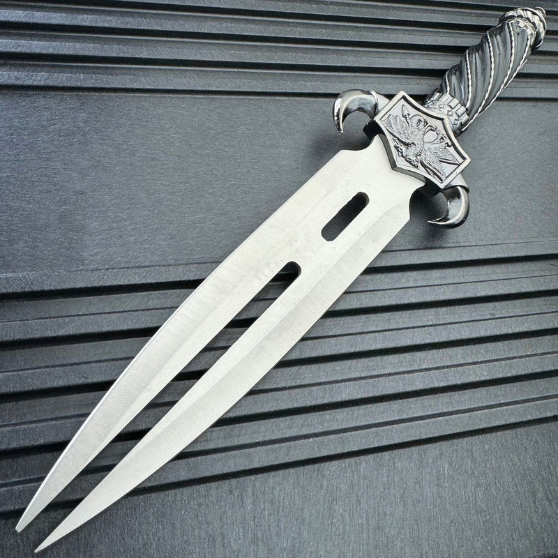 12.5" DRAGON FANTASY CLAW Collectors Hunting Knife Gift Twin FIXED BLADE Dagger