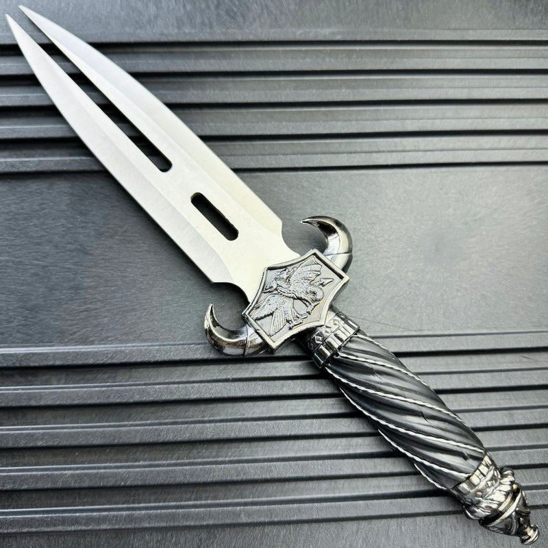 12.5" DRAGON FANTASY CLAW Collectors Hunting Knife Gift Twin FIXED BLADE Dagger