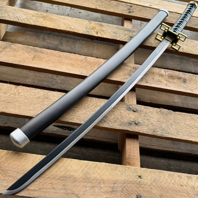 41" Metal Demon Slayer Muichiro Tokito Samurai Sword Katana Cosplay Blade Steel