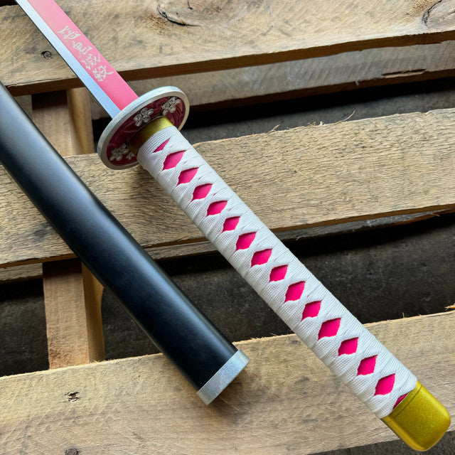 41" Metal Demon Slayer Kanao Tsuyuri Samurai Sword Katana Cosplay Blade Steel