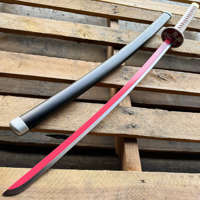 41" Metal Demon Slayer Kanao Tsuyuri Samurai Sword Katana Cosplay Blade Steel