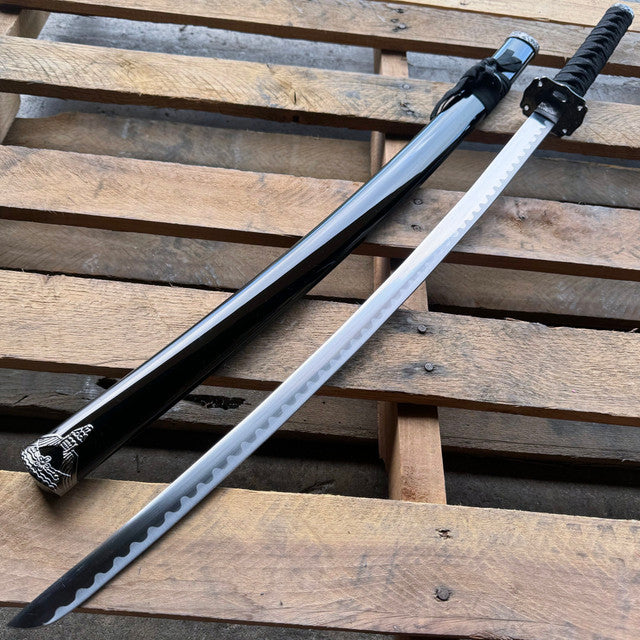 40" Samurai Ninja Bushido Katana Japanese Sword Carbon Steel Blade w/ Scabbard