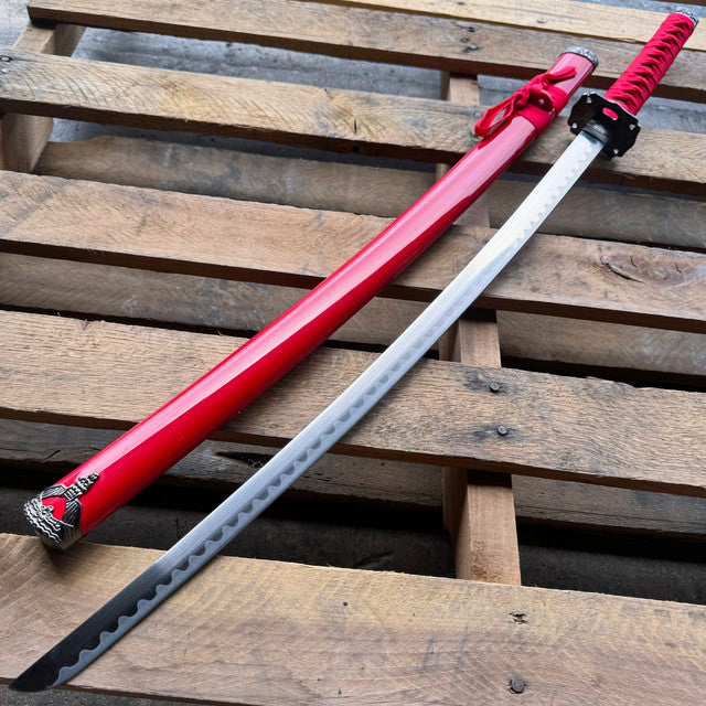 40" Samurai Ninja Bushido Katana Japanese Sword Carbon Steel Blade w/ Scabbard