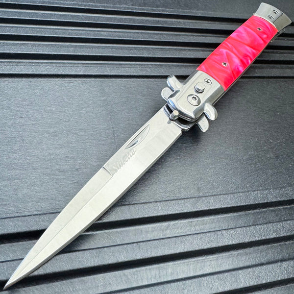 Pink Classic Stiletto Switch Blade New | BLADE ADDICT