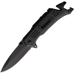 S-TEC Linerlock A/O Black Aluminum Folding Stainless Pocket Knife