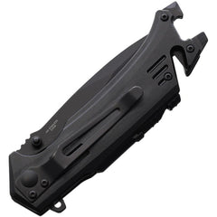 S-TEC Linerlock A/O Black Aluminum Folding Stainless Pocket Knife
