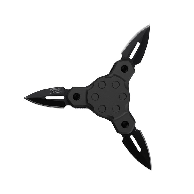Perfect Point - Folding Throwing Star - Black