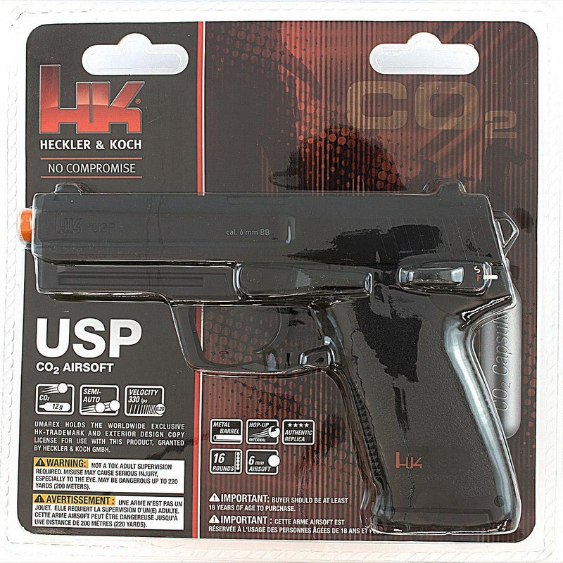 H&K USP LICENSED CO2 GAS BLOWBACK METAL AIRSOFT PISTOL HAND GUN - BLADE ADDICT