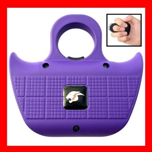 CHEETAH STING RING 18MV STUN GUN TACTICAL SELF DEFENSE SECURITY TOOL Purple - BLADE ADDICT