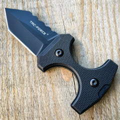 Militant Black Fixed Blade Neck Knife - BLADE ADDICT